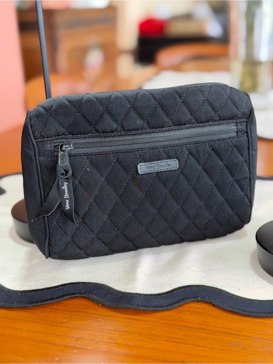 Vera Bradley Handbags - Vera Bradley Black Performance Twill RFID Belt Bag Crossbody Travel